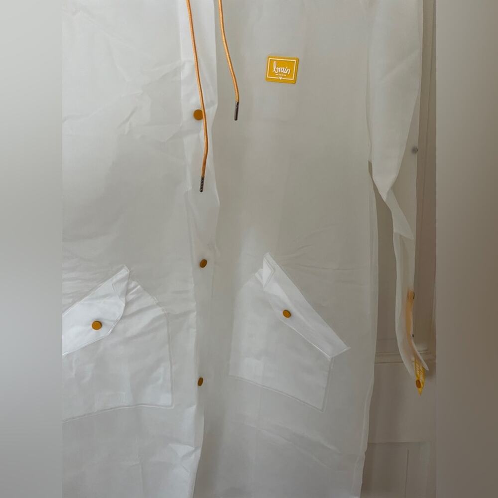 Amazon TPU Clear Transparent Hooded Raincoat Jacket Poncho - large - Picture 5 of 9